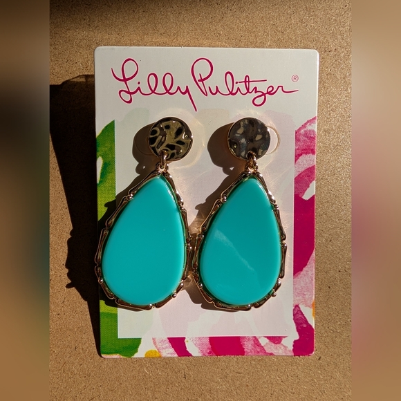 Lilly Pulitzer Teardrop Earrings NWT - Picture 5 of 8